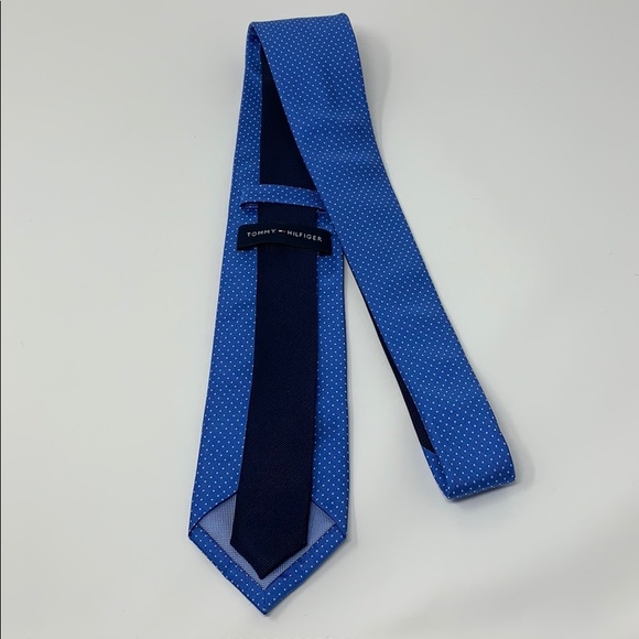 Tommy Hilfiger Men’s Polka Dot Tie - Picture 2 of 4